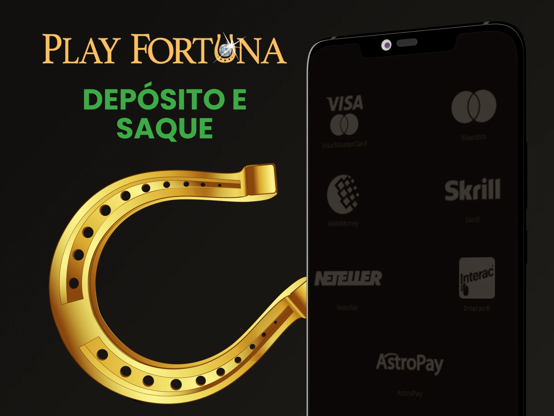 Diremos quais métodos de transação estão disponíveis no aplicativo Play Fortuna.