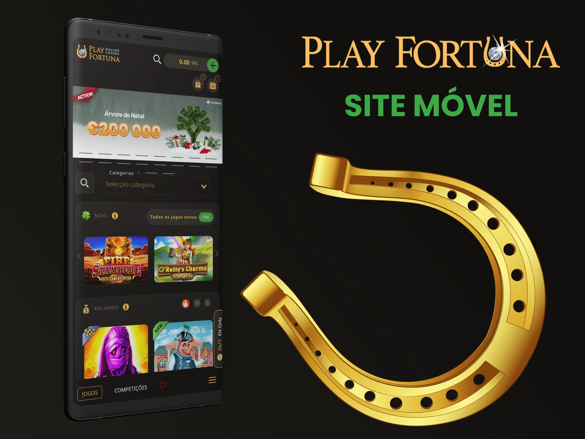 Visite a versão mobile do aplicativo Play Fortuna.