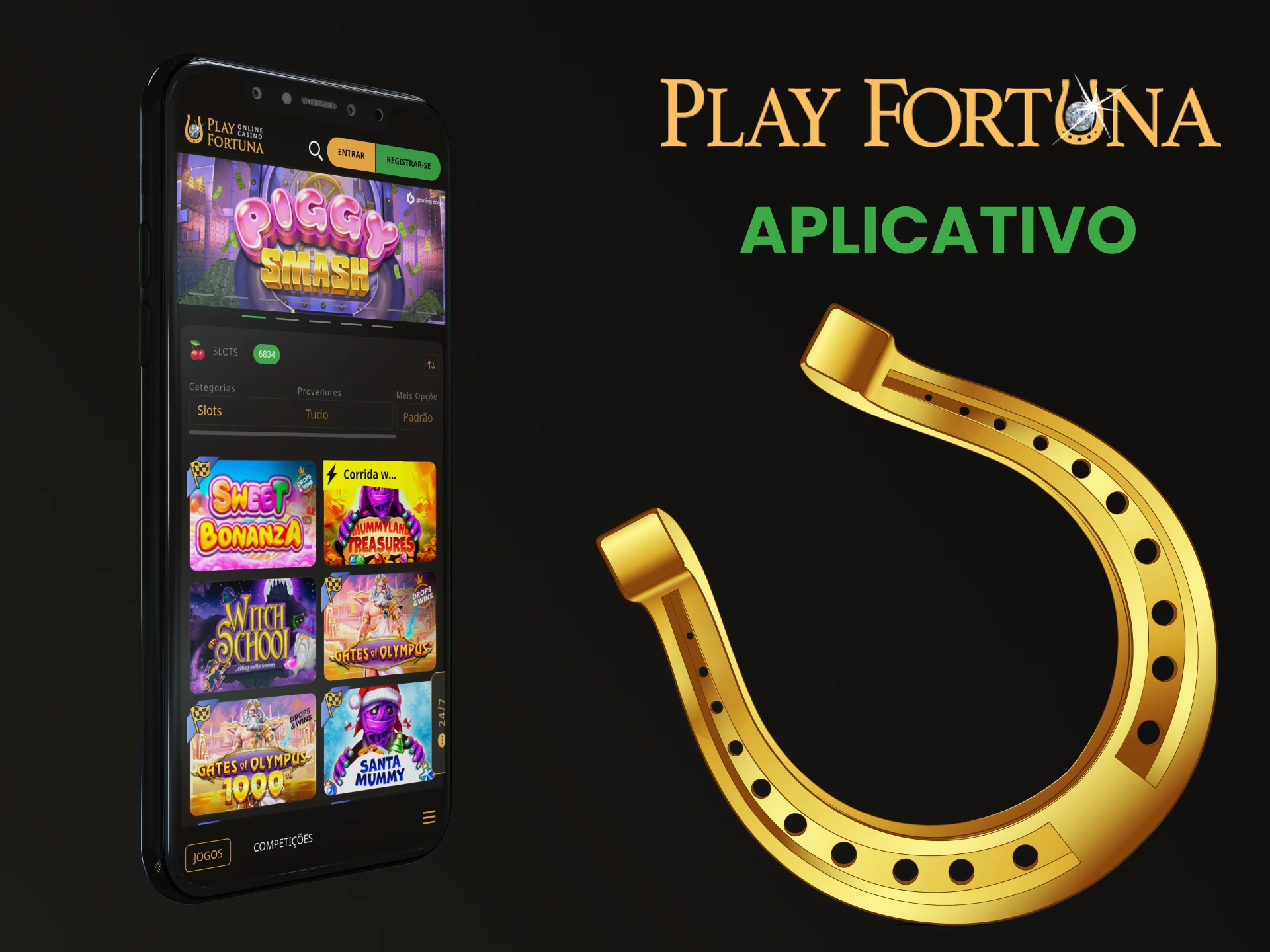 Jogue slots através do aplicativo Play Fortuna.
