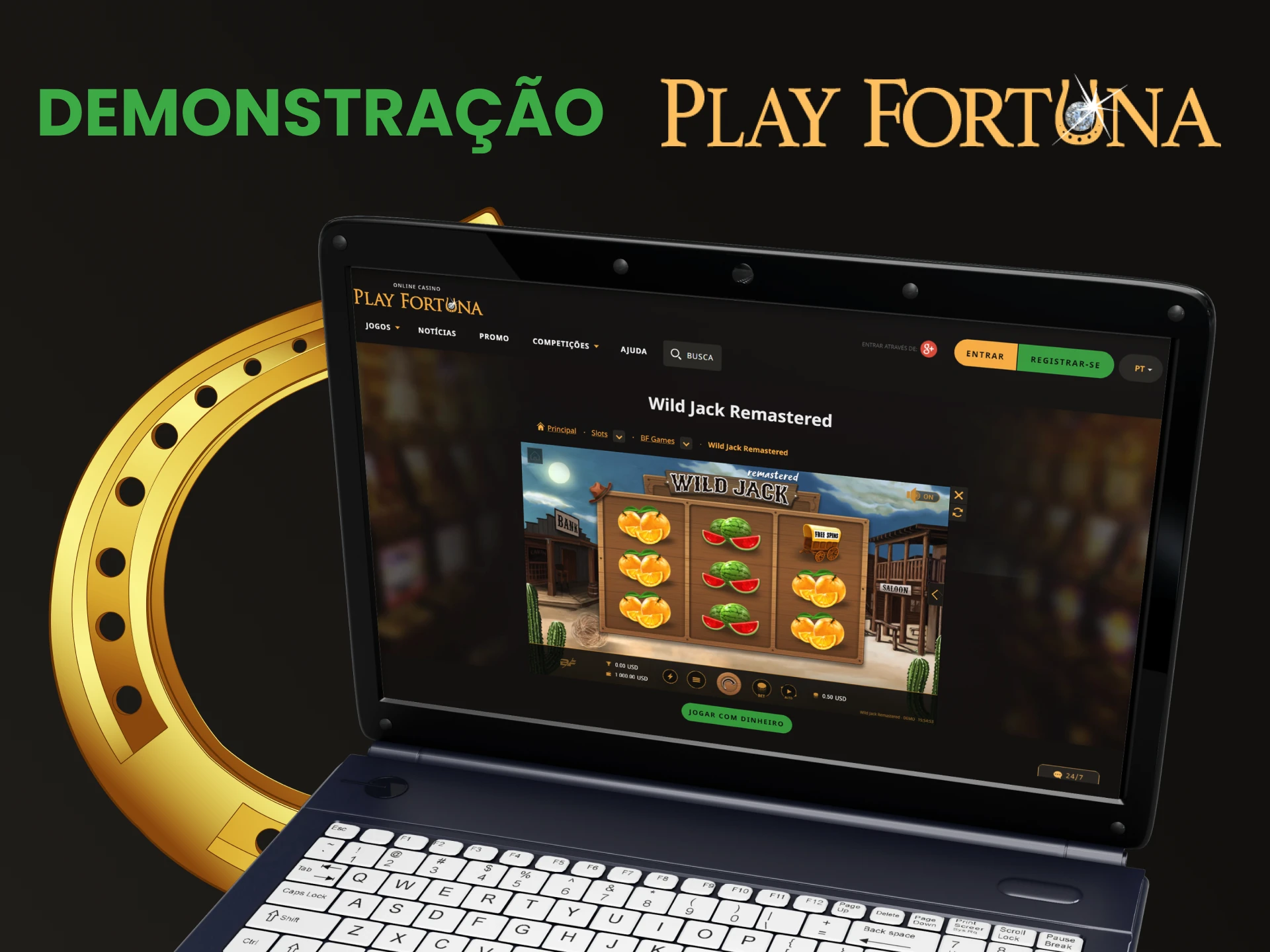 Pratique a versão demo dos jogos de jackpot no Play Fortuna.