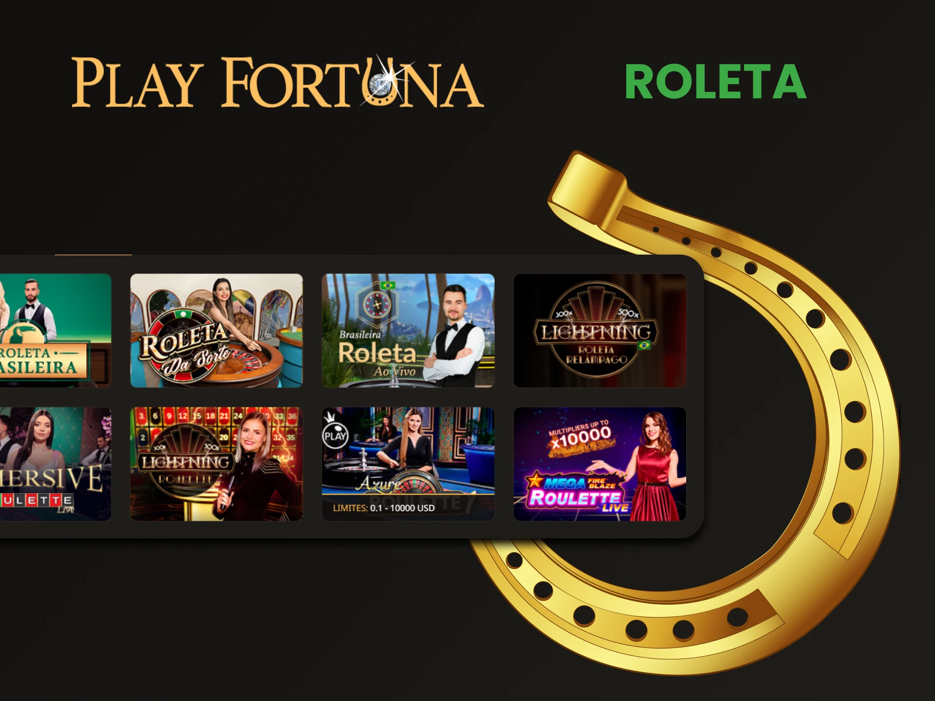 Escolha Roleta na seção de cassino ao vivo do Play Fortuna.