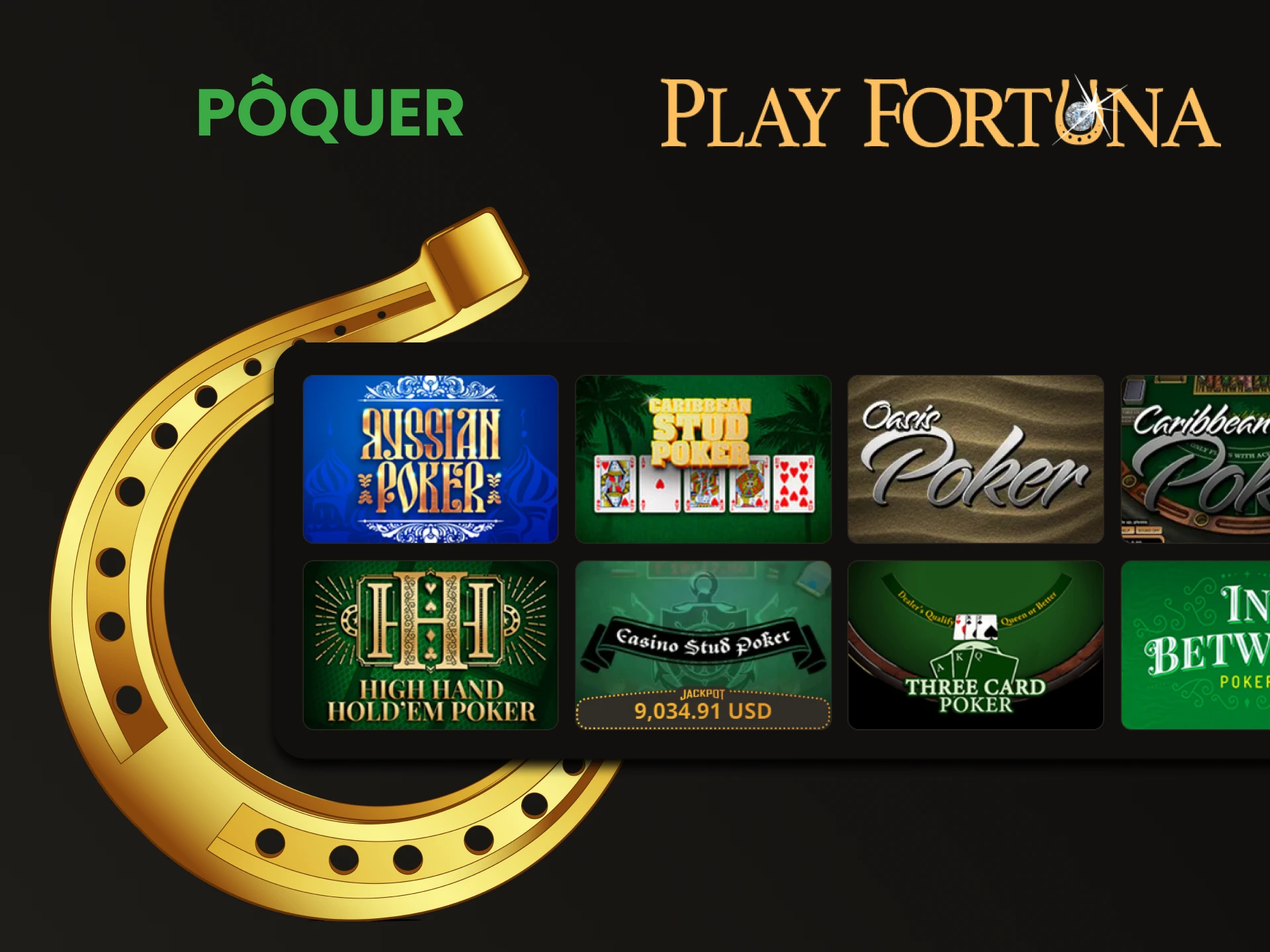 Para jogos de tabuleiro no Play Fortuna, escolha Poquer.