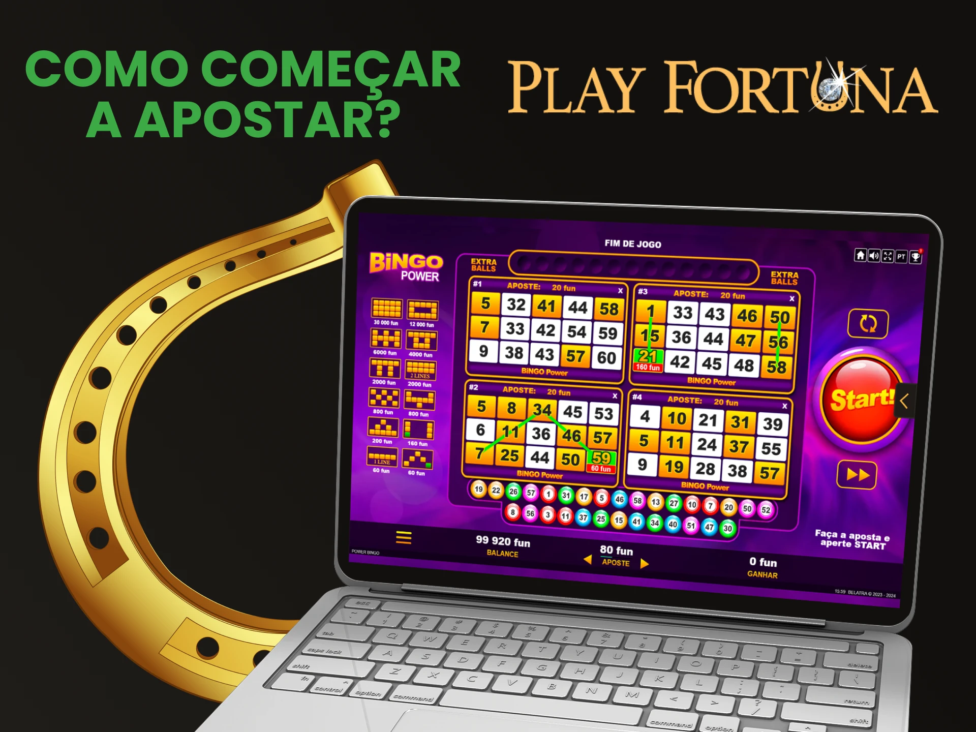 Diremos como fazer apostas em jogos de loteria no Play Fortuna.