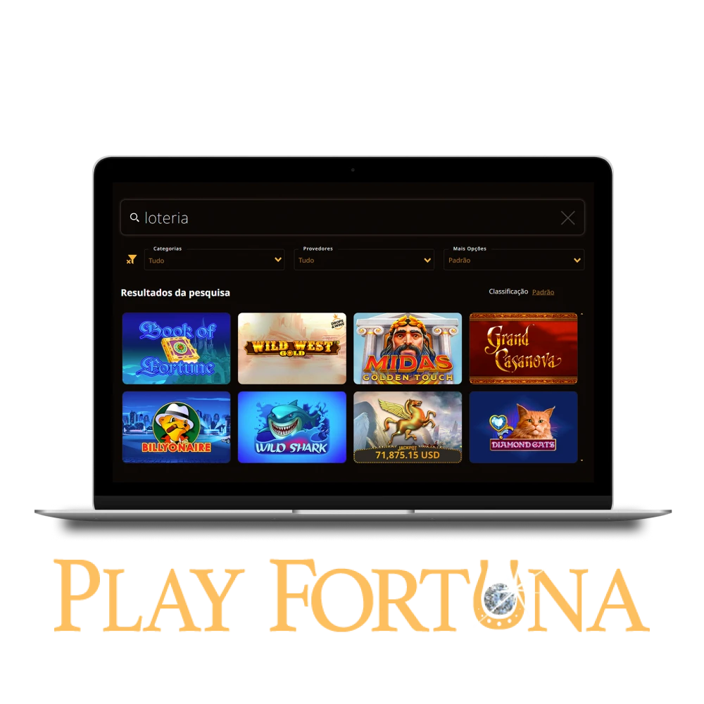 Para jogar na loteria, escolha o site Play Fortuna.