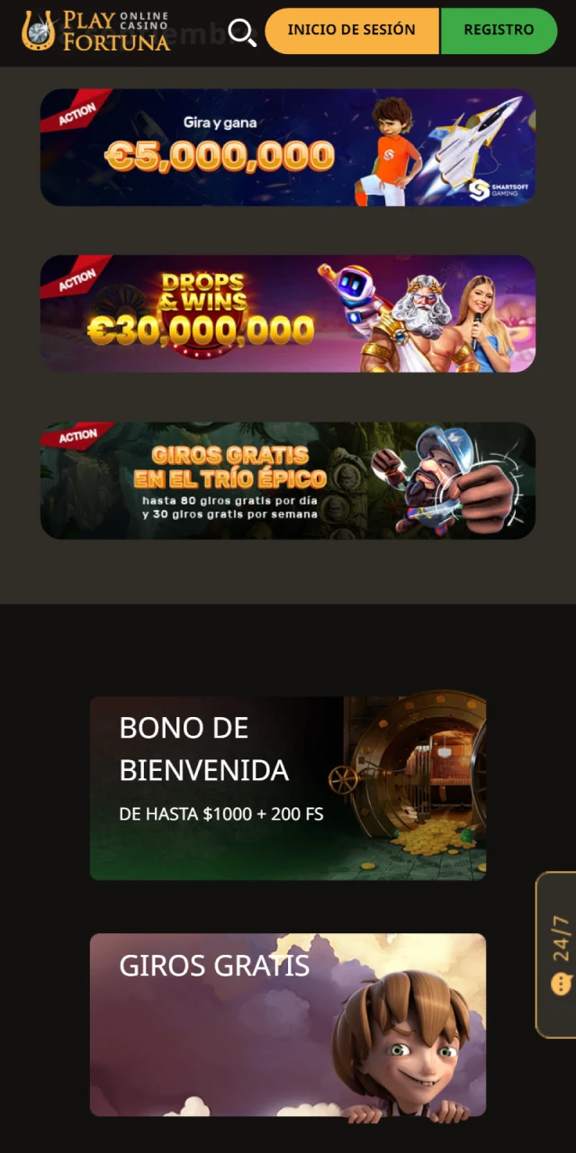 Bonus no Play Fortuna Casino.