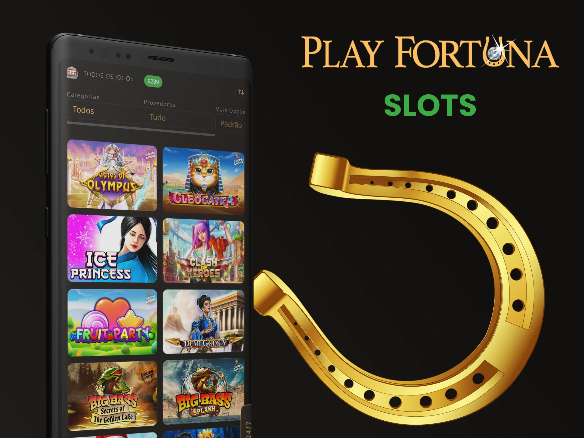 Jogue slots no aplicativo Play Fortuna.